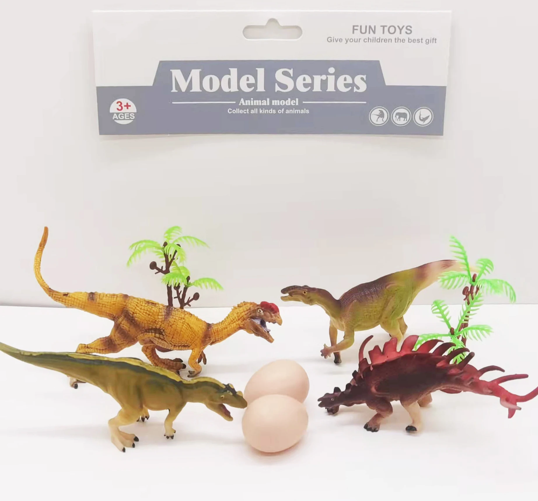 Игрушки динозавры мир Юрского периода пластиковые игрушки динозавров из ПВХ 4 в 1 реалистичный набор игрушек для детей