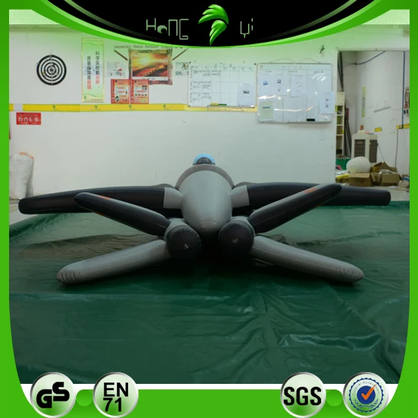Inflatable Plane Shape Balloon Customized Inflatable PVC Airplane Hongyi Aircraft Model