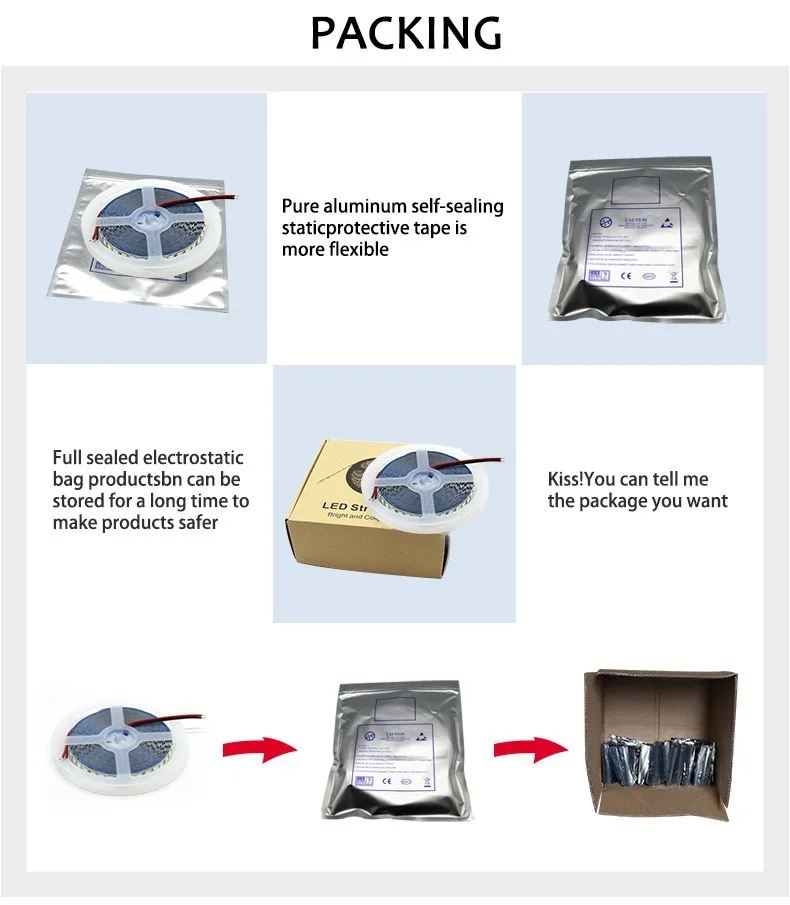 Drive Free High Voltage Driverless LED Strip Light AC 110V 220V 2835 ...