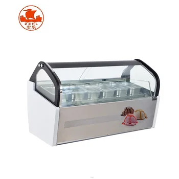 Multifunctional Ice Cream Display Freezer Showcase Retail Display Showcase With Low Price