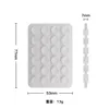 Transparent 24 Double sided suction cup 77*53MM