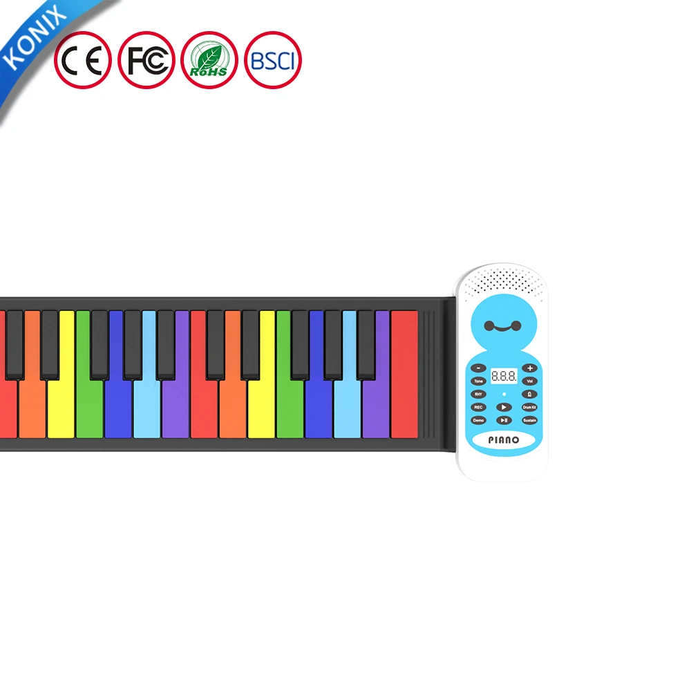 Детская Клавиатура музыкальные игрушки для продажи электронное пианино маленькое цифровое Силиконовое