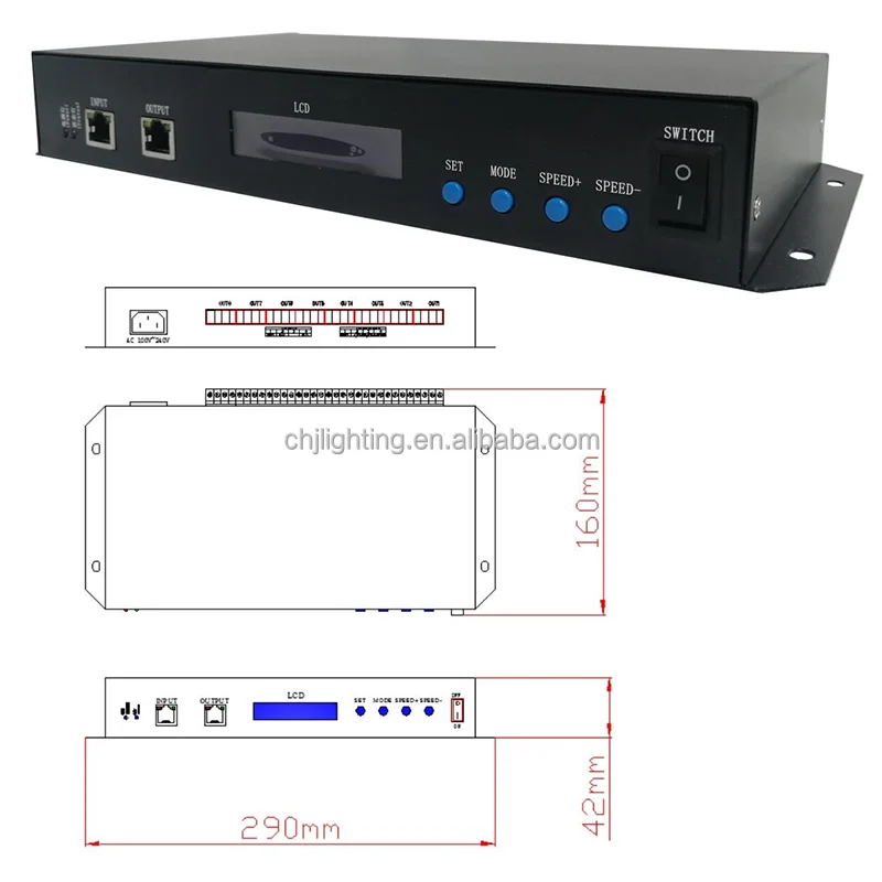 T-760 Connect PC DMX SPI 8-Channel LED Strip Online Sub-control ...