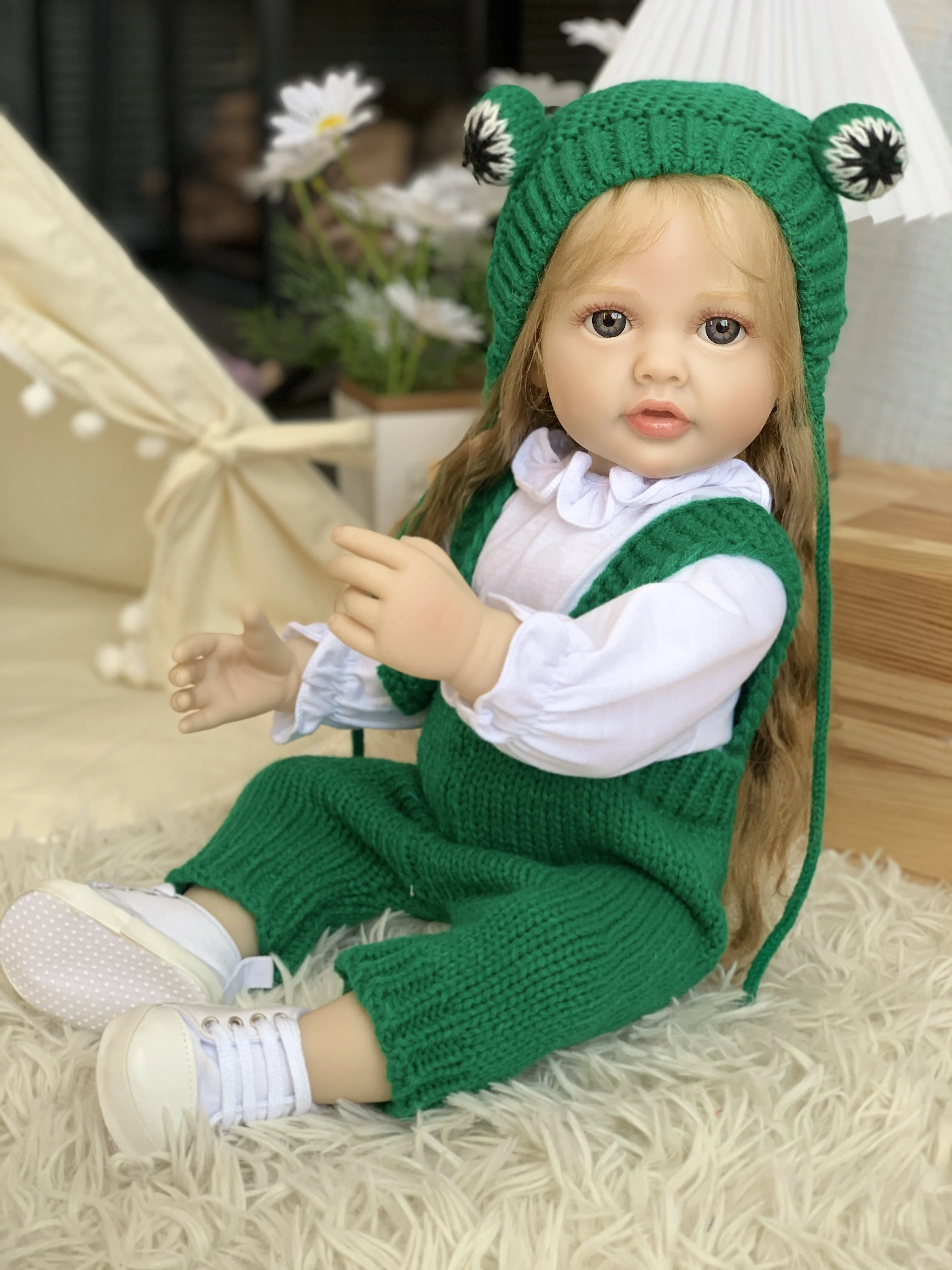 Handmade Crochet Reborn Doll Kits for Girls 120cm for Trump Soft Toy Vinyl Mouse Silicon Latex Wigs Mouse Poupee Latex Wigs Play