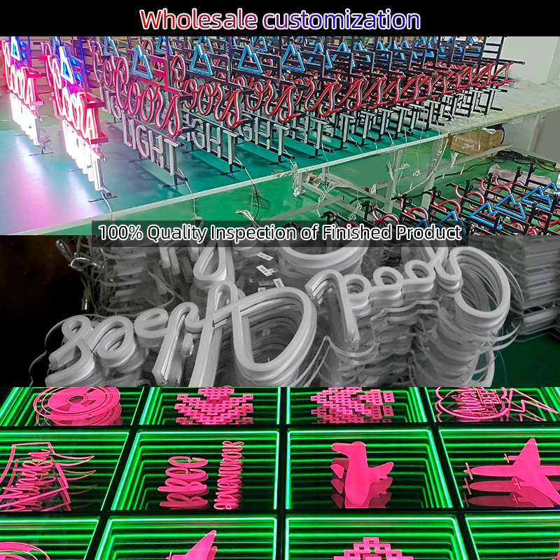 Dropshipping Free Design Custom Led Light Neon Sign Logo Letter Illuminated Light Acrylic Board for Bedroom Birthday Party