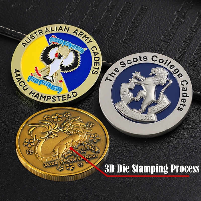 Free Design Customized Coin Stamping Dies 3d Zinc Alloy Challenge Coin ...