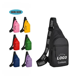 Custom Sling Bags Crossbody Nylon Single Shoulder Cross Body Men's Messenger Chest Sling Bag For Men Bag Pack