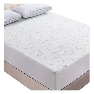 Waterproof Bamboo Mattress Protector Mattress Pad Cover Direct Selling High Quality Wholesale Bed Linen Sets Fitted Sheet