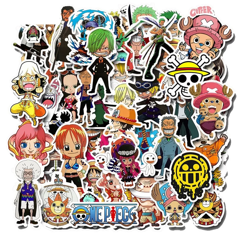 ONE PIECE Luffy Stickers Anime Sticker Notebook Motorcycle
