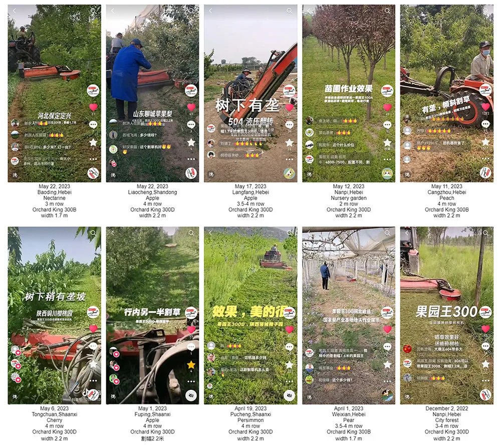 Orchard King 200 Cutting 150cm Orchard Tractor Pull Behind Verge Offset