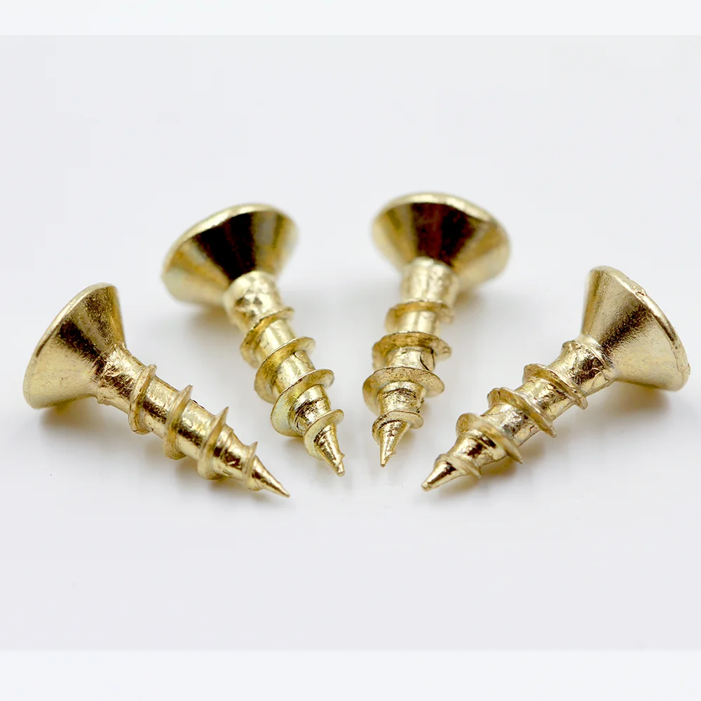 High Quality Galvanized Din 7962 Pozi Drive Yellow / White Zinc Plated ...