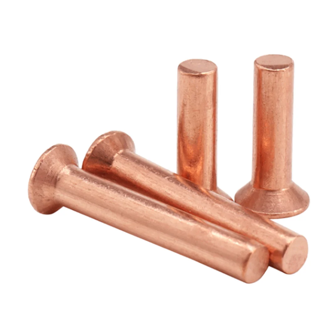 Solid Copper Round Pan Head Rivets rivet Models M2 M2.5 M3 M4 M5 M6 M8 3-50mm 