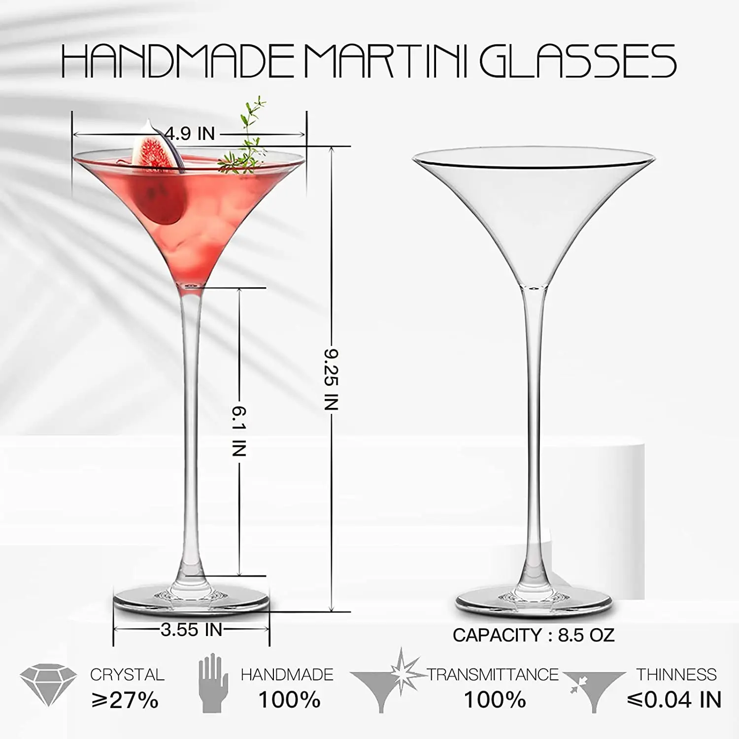 Crystal Clear Polycarbonate Fancy Cocktail Martini Glass - China Glass Set  and Martini Glasses price