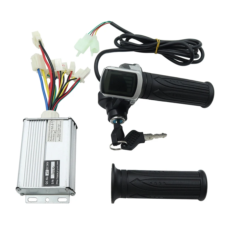 YI Yun 36V/48V500W350W Lengthened Wire Transfer Handle 24V500W Brush Controller Scooter Accessories