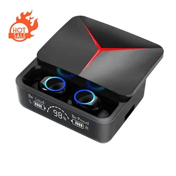 M90 Pro TWS M90pro Gaming Earphones Headphones Wireless Earbuds BT 5.2 Quick Pairing LED Display Noise Cancelling Sports Headset