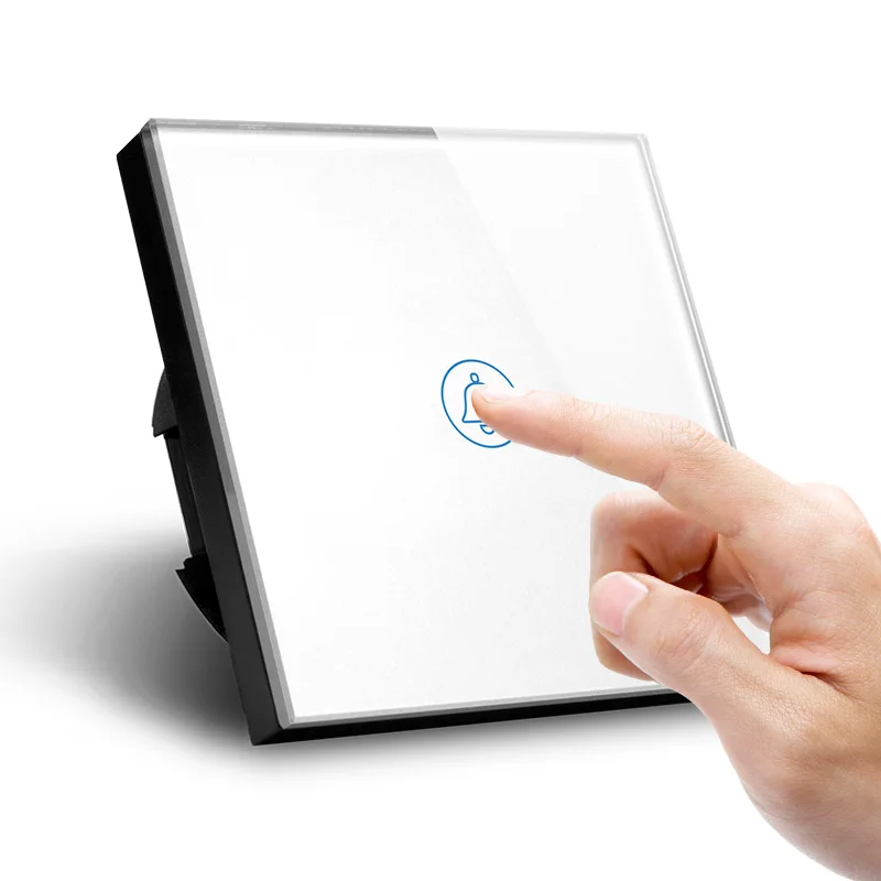 EU Standard Home Capacitive Touch Control Electronic Waterproof Doorbell Switch
