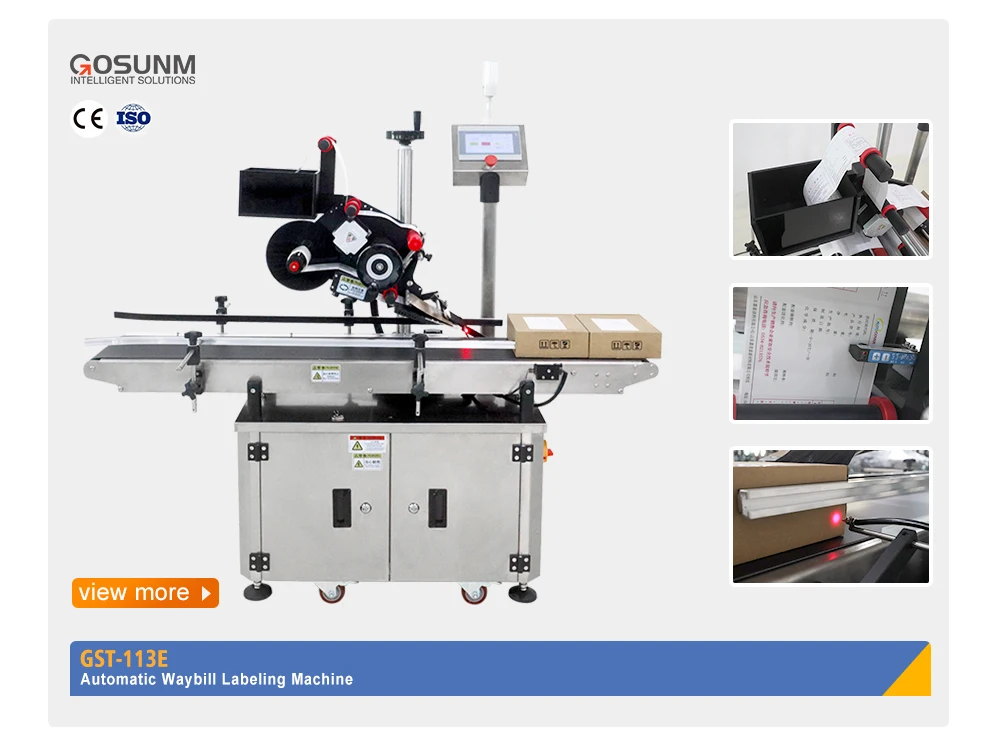 Automatic Label Applicator Machine Adhesive Sticker Flat Labeling