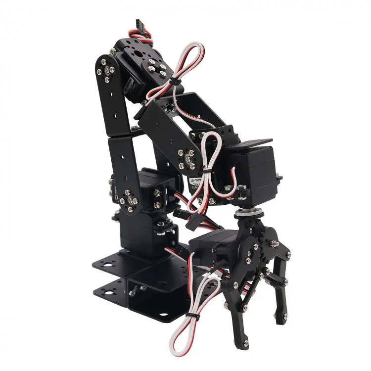 6 DOF Arm Mechanical Robotic Arm Clamp Claw Mount Kit Aluminium Robot for Arduino Robotics Kits