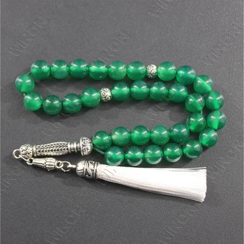 Factory Direct Sale Tasbih Islamic Prayer Beads Custom Muslim Rosary Tasbih 2023 Crystal Beads Natural Stone Jewelry
