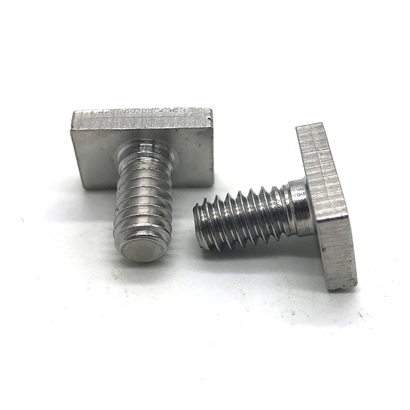 Factory m3 M5 M6 M8 30mm T slot bolt with stainless steel channel t-bolts