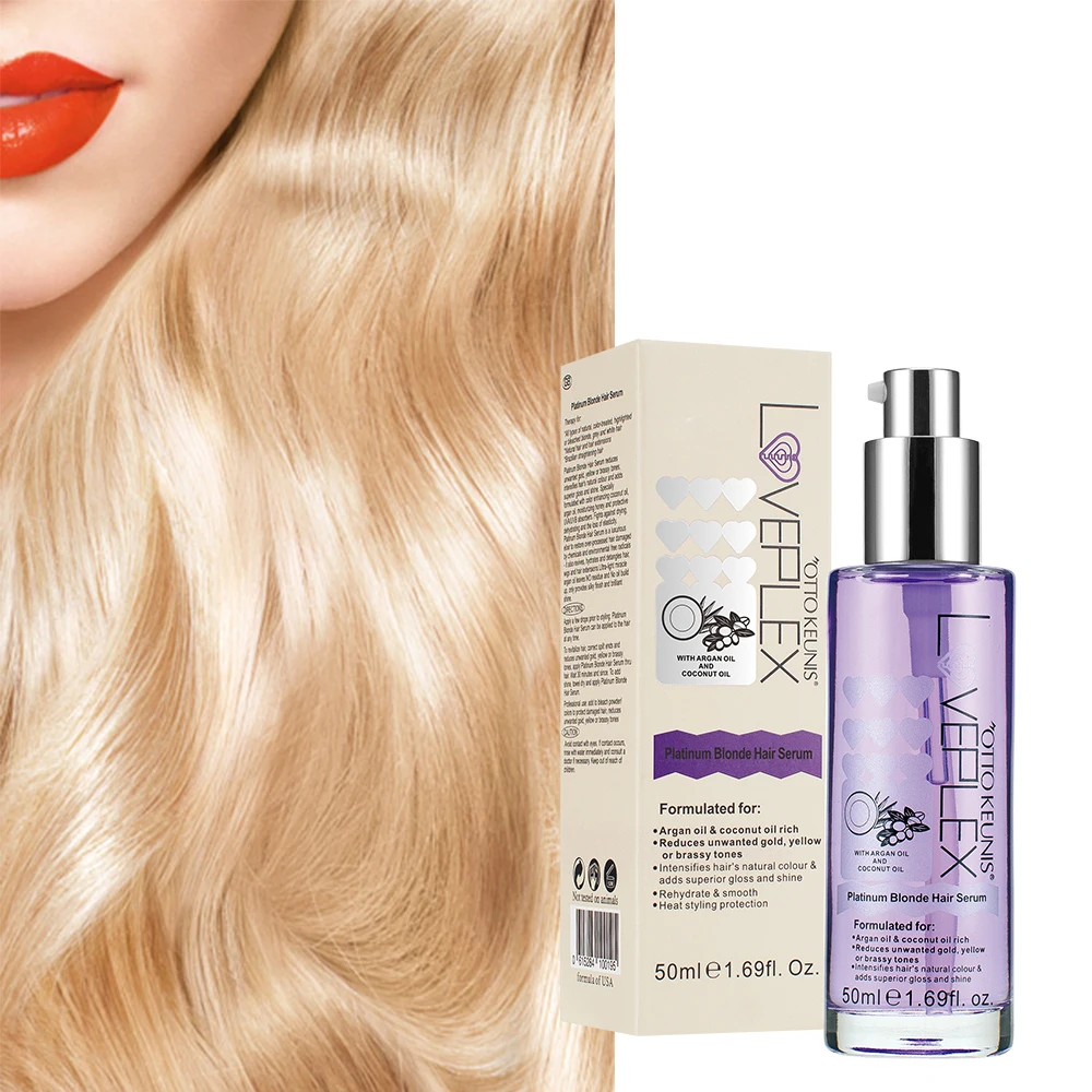 Cosmetics Argan Oil Ultra Lightweight Control and Hair Shine Treatment Blonde Hair Serum