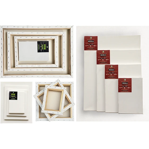 Custom Size 100% Cotton Stretched Canvas Board with Matte Finish for Oil Painting and Eco-Solvent Latex UV Ink Support