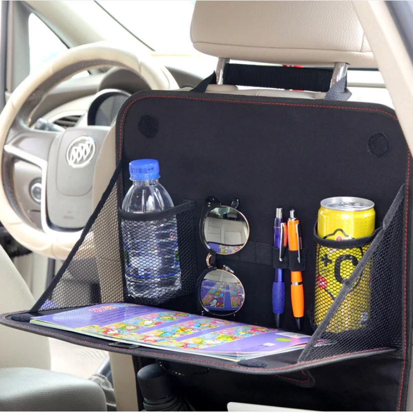 Складной органайзер на заднее сиденье автомобиля с держателем для планшета с сенсорным экраном и карманами для хранения автомобиля для детей и малышей игрушки