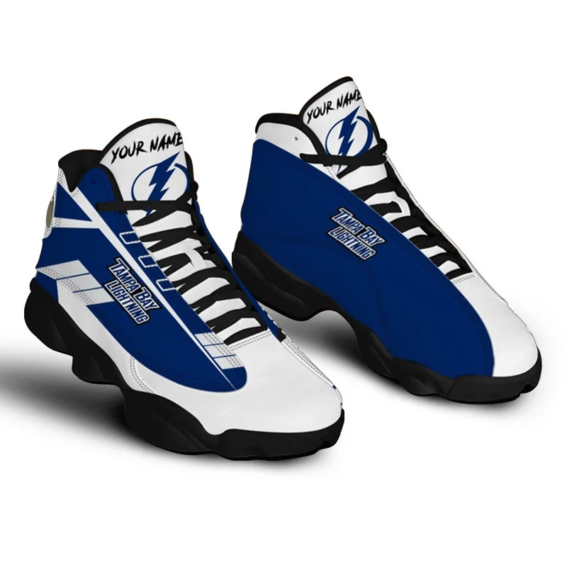 New Design Nhle Sport Team Logo Print Custom Basketball Shoes Edmonton