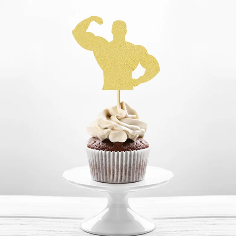 Glitter Weight Lifting Cake Topper Gym Happy Brazil | Ubuy