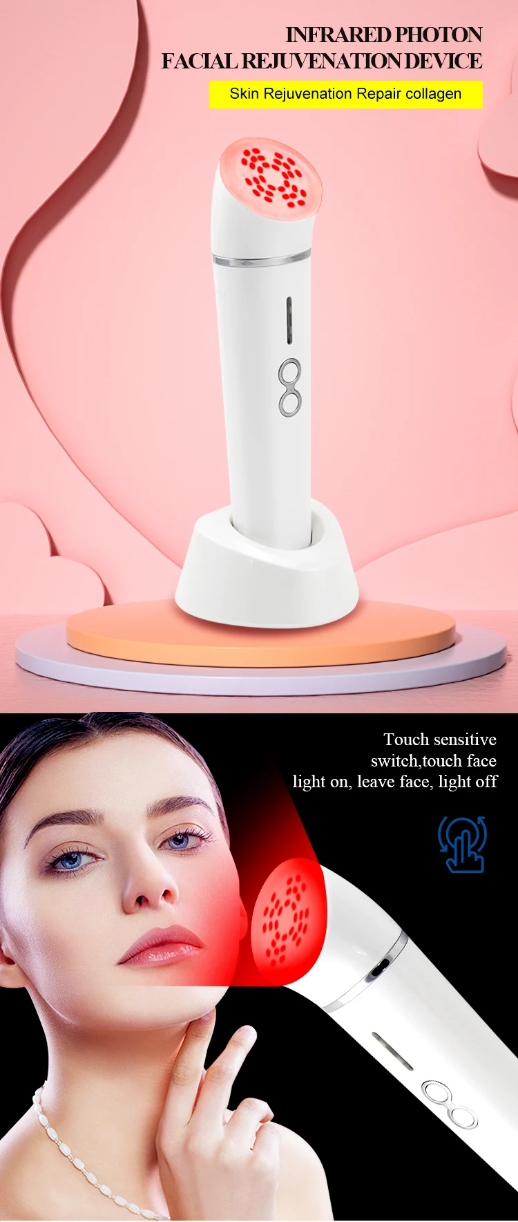 Red Light Therapy Facial Massager