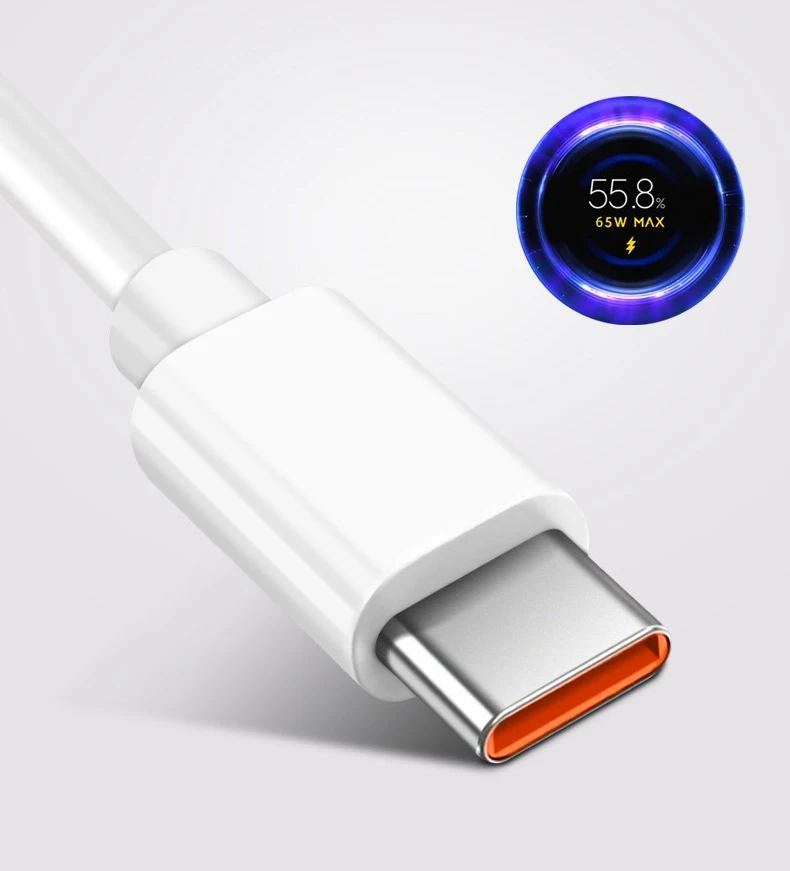 6a Type c Fast Charging Data Cable 65w 66w USB 6a Data Line for Huawei Super Charger oppo Super Vooc Cable