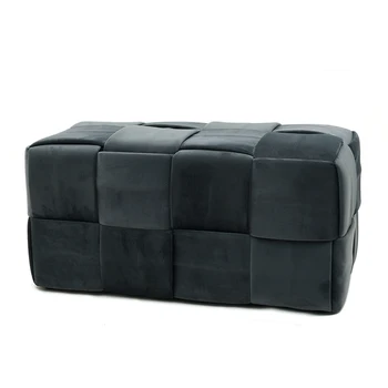Luxurious Multi Functional Soft Sofa Storage Ottoman With Arm Rest