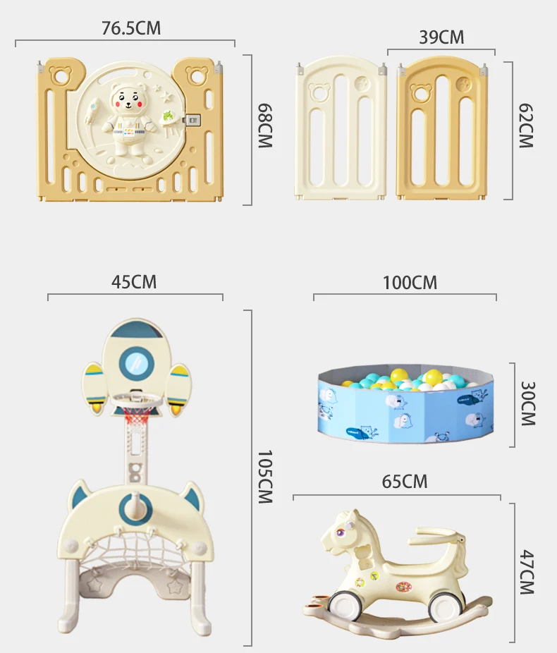 Best Extra Baby Plastic Playpen Cartoon High Quality Baby Play Area
