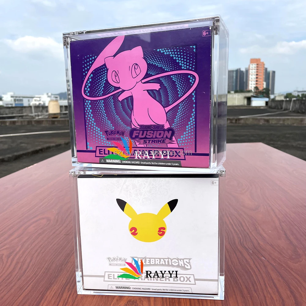 Etb Samples RAY YI Free Sample Elite Trainer Box Acryl Pokemon ETB Case With Magnet ...
