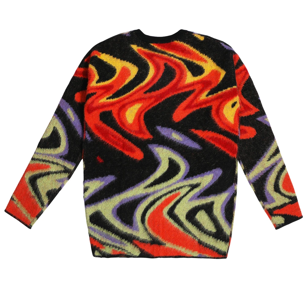 2023 Custom Logo Oem & Odm Men Mohair Sweater Jacquard Pattern Knitwear ...