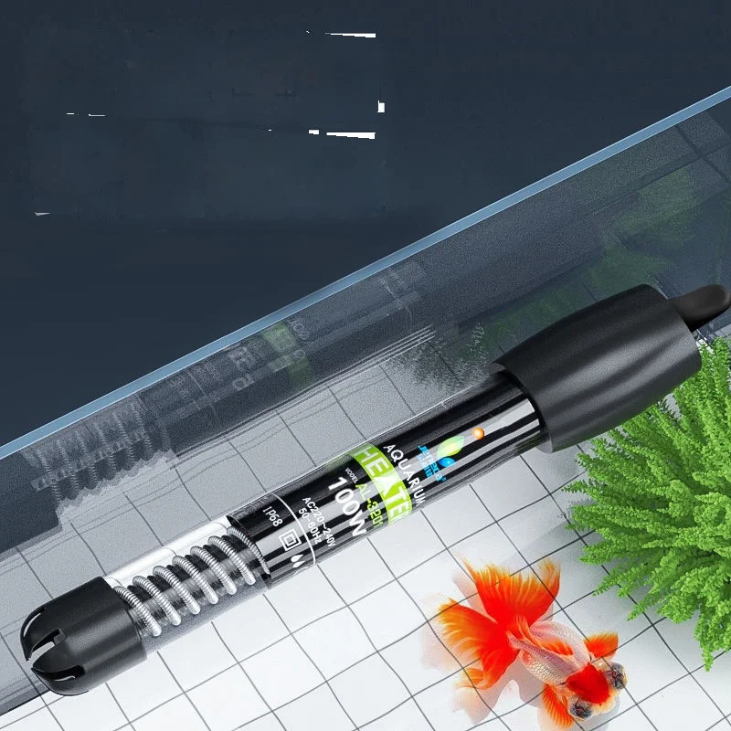 Explosion-Proof Quartz Glass Aquarium Heater Submersible Fish Tank Heater with Thermostat 50W-300W for Freshwater Saltwater