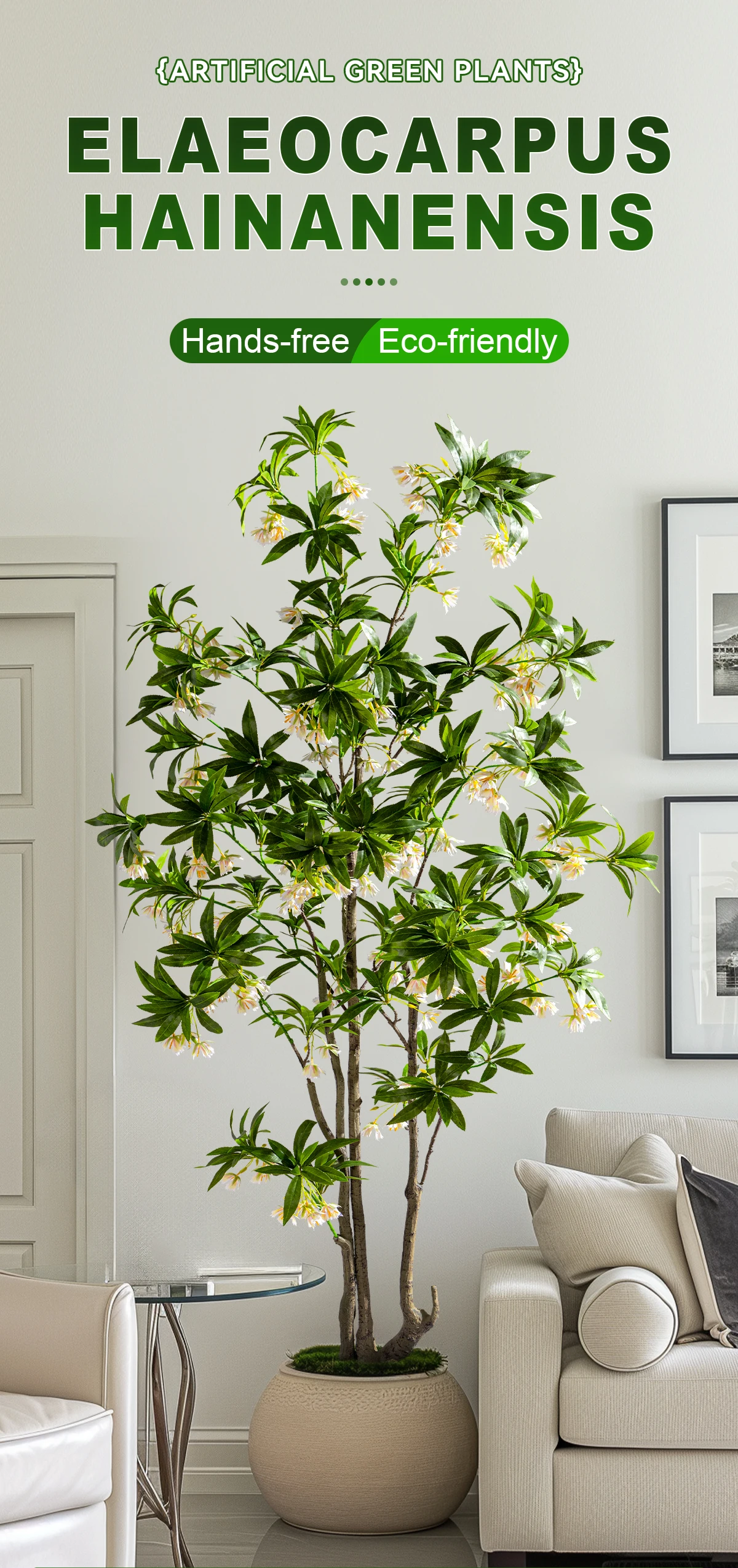 Hot Selling Realistic Potted Artificial Pieris Plants Office Home Decoration with Japonica Rice Quality Artificial Tree Supply factory