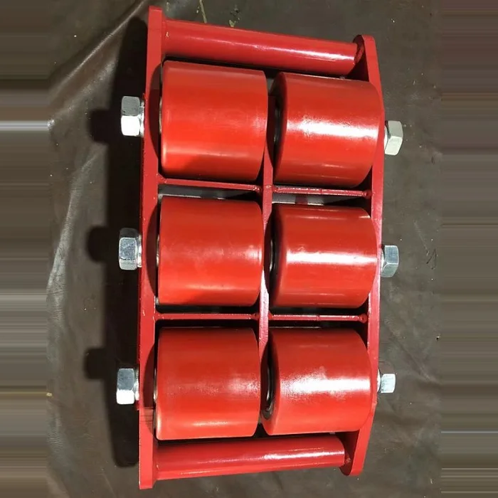 Heavy Duty Loading Rollers Machine Moving Skates Pu Wheel 12t 15t 18t 24t 50t Cargo Skate