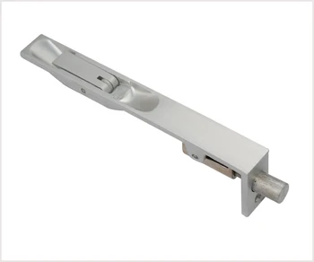 Aluminum Security Lock Door Flush Bolt Concealed Hidden Latches Insert Security Flush Sliding Bolt Lever Action