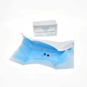 Jewelry Tool Diamond Tools Blue and White Gemstone Pack Paper Jewelry Diamond Parcel Paper