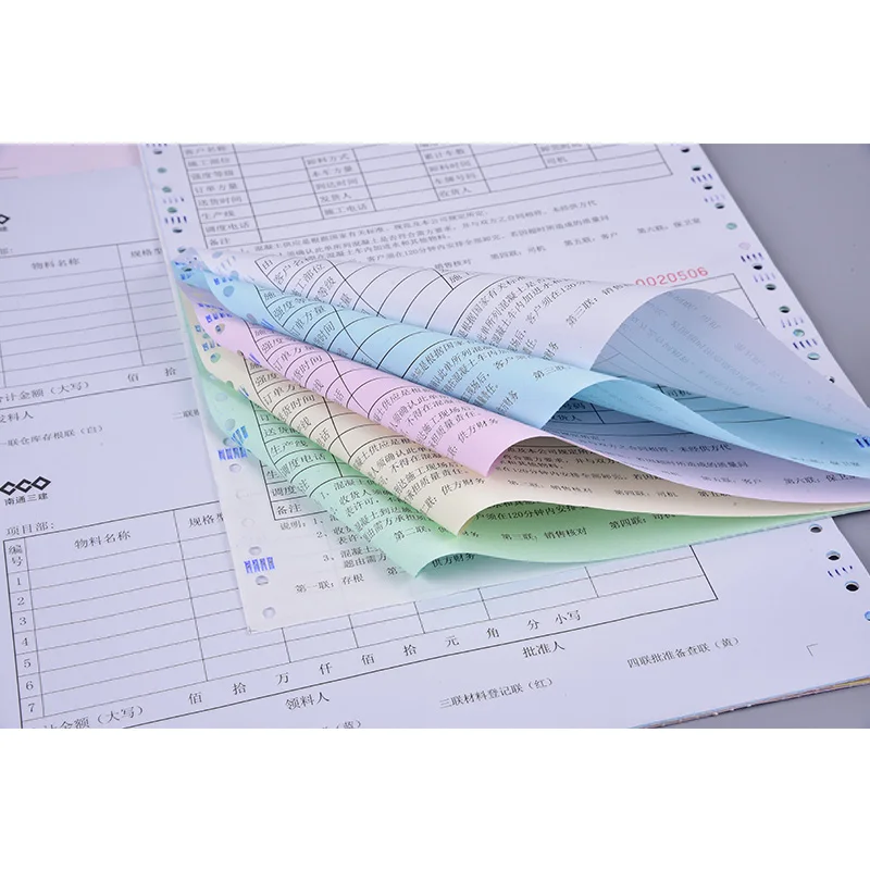 NCR) Carbonless Copy Paper 2 3 4 5 Plys Continuous Printing Paper Office  Paper - China Carbonless Paper, NCR Paper