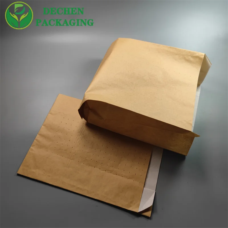 Bolsas de papel de pollo para envases de alimentos bolsas de papel Kraft laminadas PP