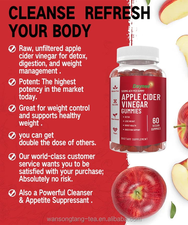 Keto Acv Gummy Candy Healthcare Supplement Slimming Apple Cider Vinegar