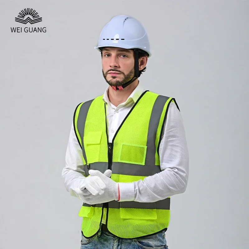 High Visibility Security Motorcycle Reflective Safety Vest Safe Working Clothes Sanitation Workers Clothes for Road Construction