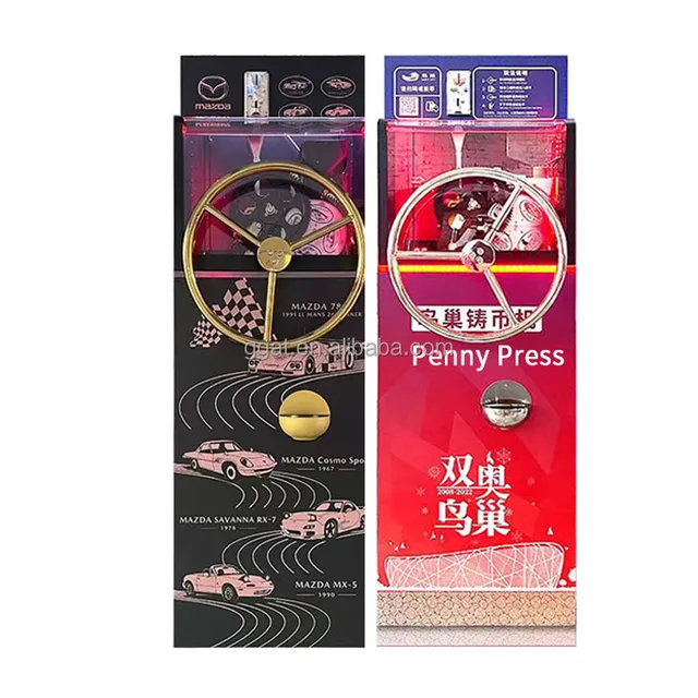 Scenic Spot Museum DIY Coin Press Machine for Sale Penny Souvenir Digital Mechanical Vending Making Coin Press Machine