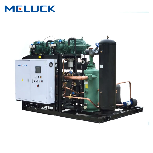 screw compressor 100HP air cooled condenser unit water cooled condensing unit for freezer room