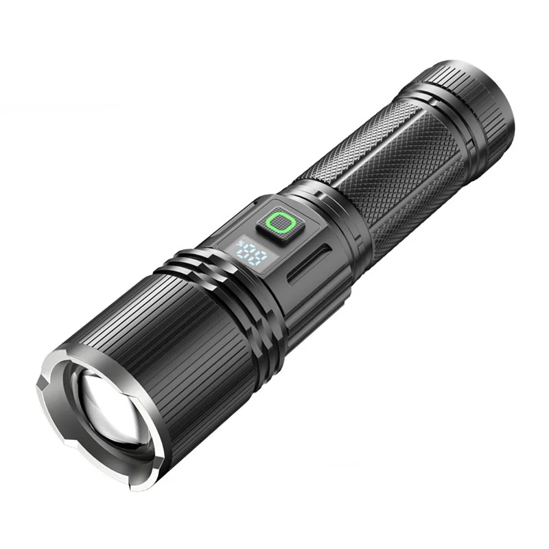 Super Bright 1000 Lumen Type C Rechargeable White Laser LED Flashlight High Power 18650 IP65 Aluminum Alloy Body for Camping Super Bright 1000 Lumen Type C Rechargeable White Laser LED Flashlight High Power 18650 IP65 Aluminum Alloy Body for Camping