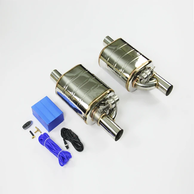 Hot Selling Exhaust Dual Valve Muffler With Remote Control Exhaust