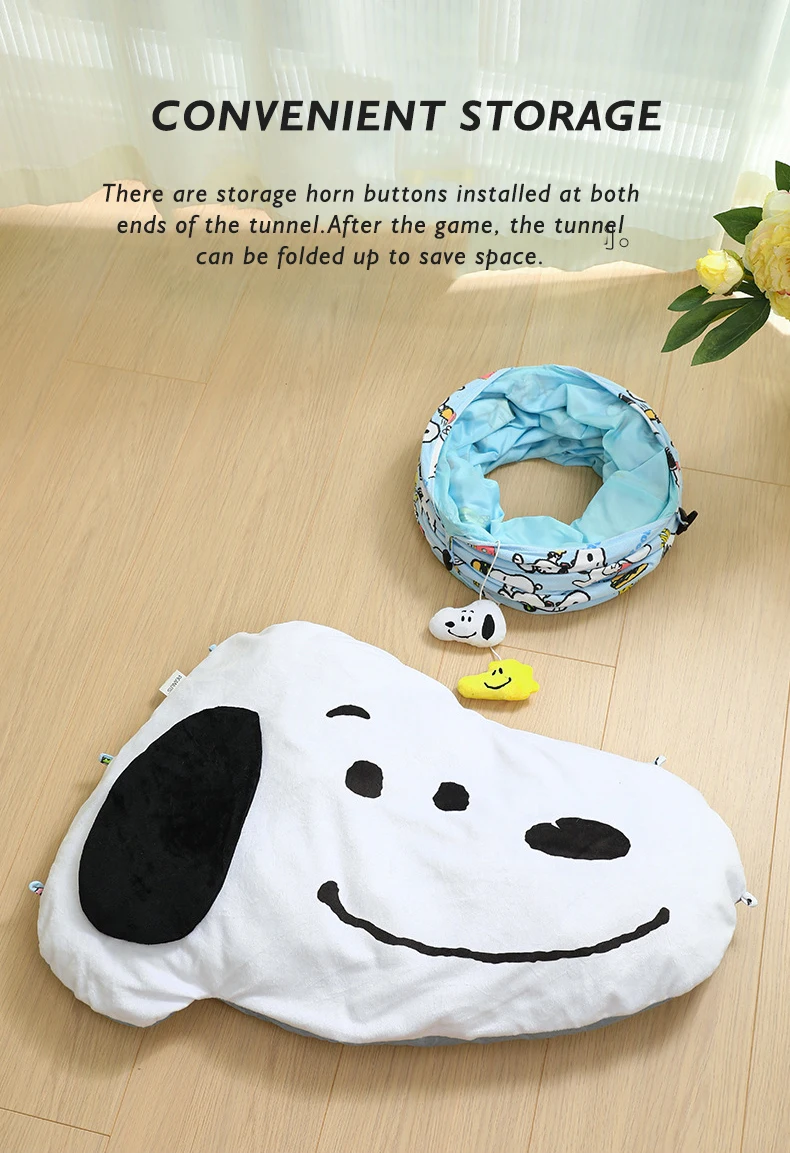New snoopy Joint cat Toy cat Tunnel Four Seasons General Boredom Artifact Tunnel Drill Hole Can Unpick and Wash Can Sleeping supplier