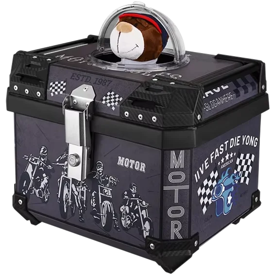 Dog Transport Box Motor Bike Tail Case Cat Carry Top Cases 45L Big Capacity